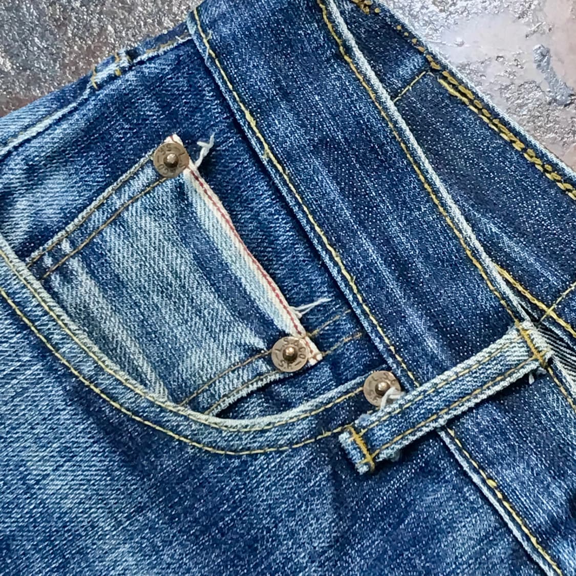 90s usa 리바이스 501xx 워시드 셀비지 데님 팬츠 허리 29 상품이미지8