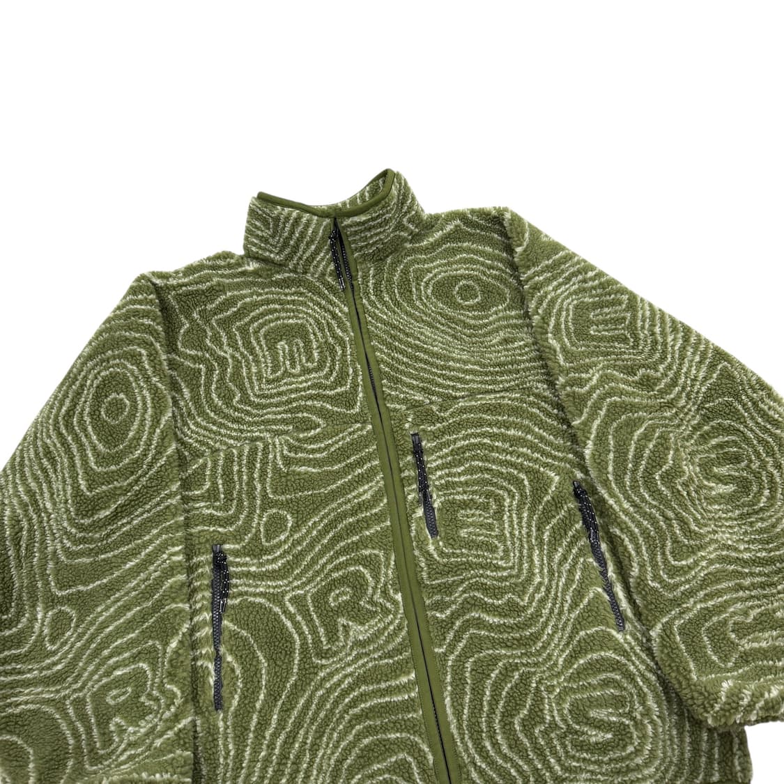 LORES 로어스 컨투어 플리스 후리스 자켓 올리브그린 카키 L 상품이미지2