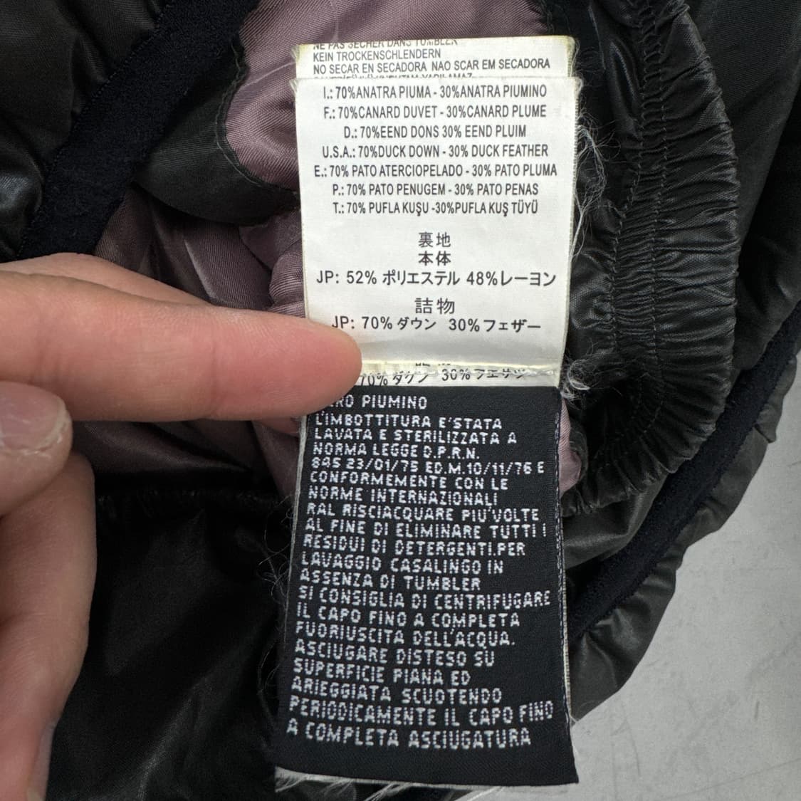 디젤 Y2K 바이커 하이넥 경량패딩 상품이미지8