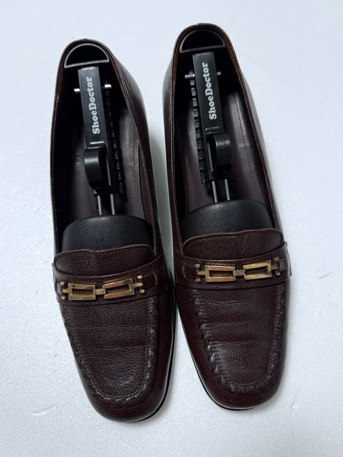 닥스 DAKS 가죽 로퍼 힐 / 브라운 240 상품이미지1