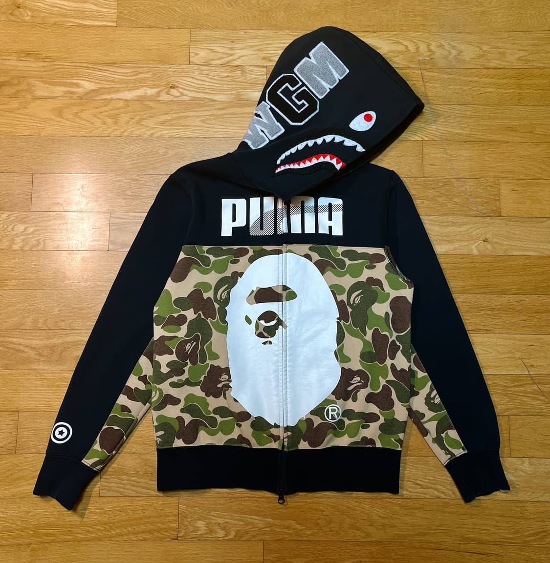 2015F/W 베이프 X 푸마 ABC 카모 샤크후드 정품 상품이미지1