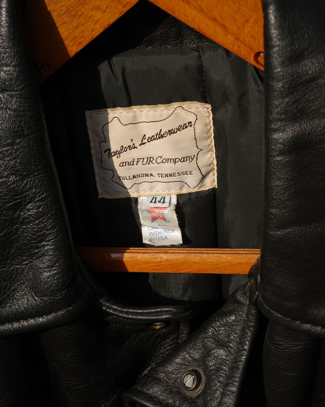 70s taylor leatherwear 시카고폴리스맨 레더 자켓 상품이미지3