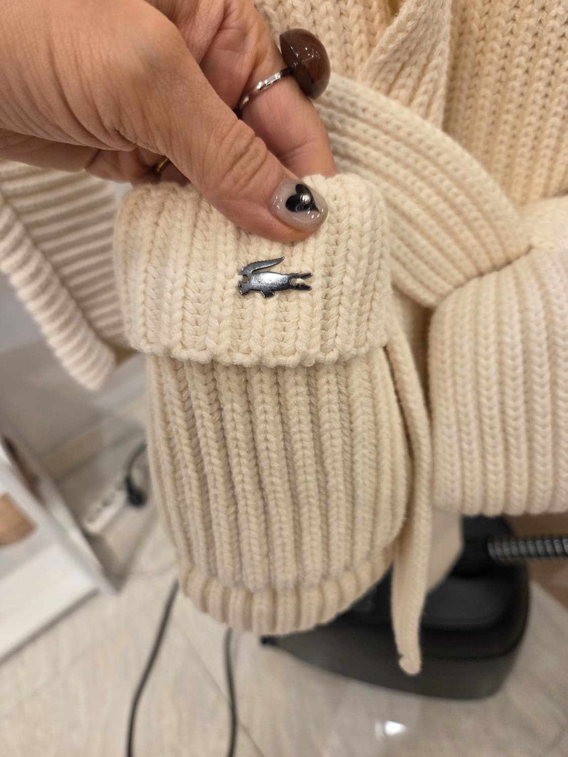 라코스테 울 니트 라운지 가디건 상품이미지5