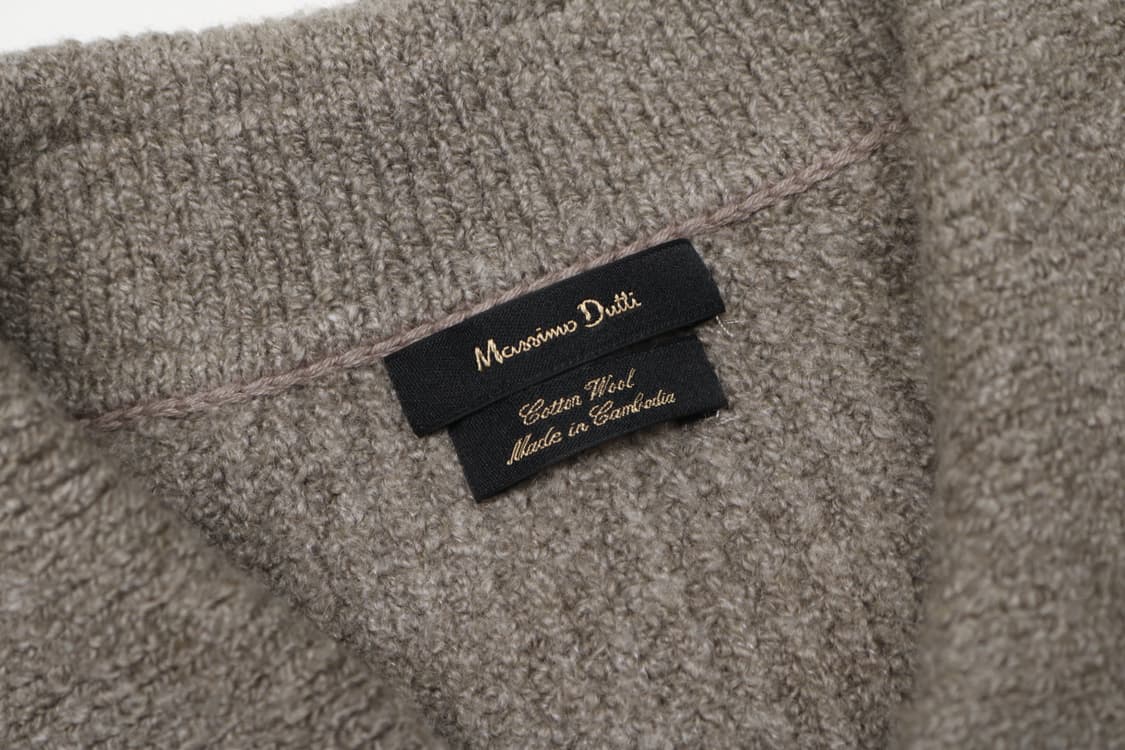 [L] 마시모두띠 코튼 울 카라 니트 상품이미지2