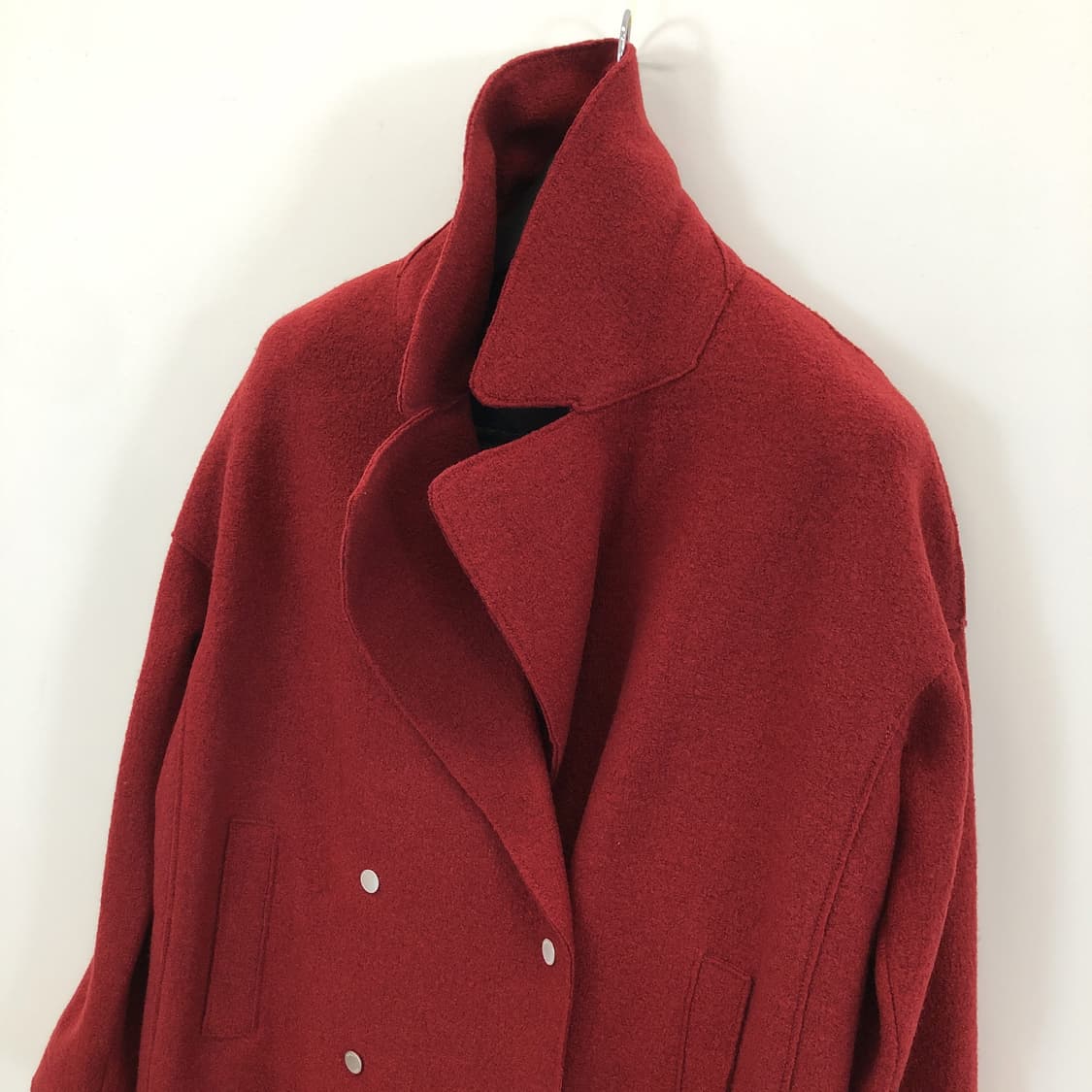 타미힐피거 더블 울 100% 코트 XS 오버 상품이미지4