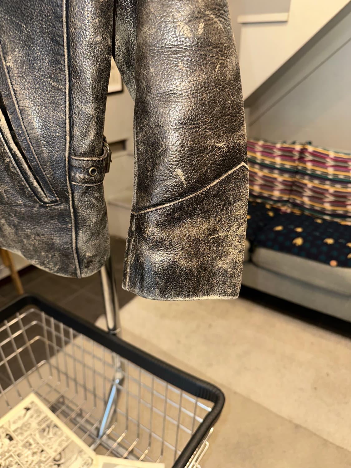 90’s Japanese Cow-leather aging jacket 상품이미지8
