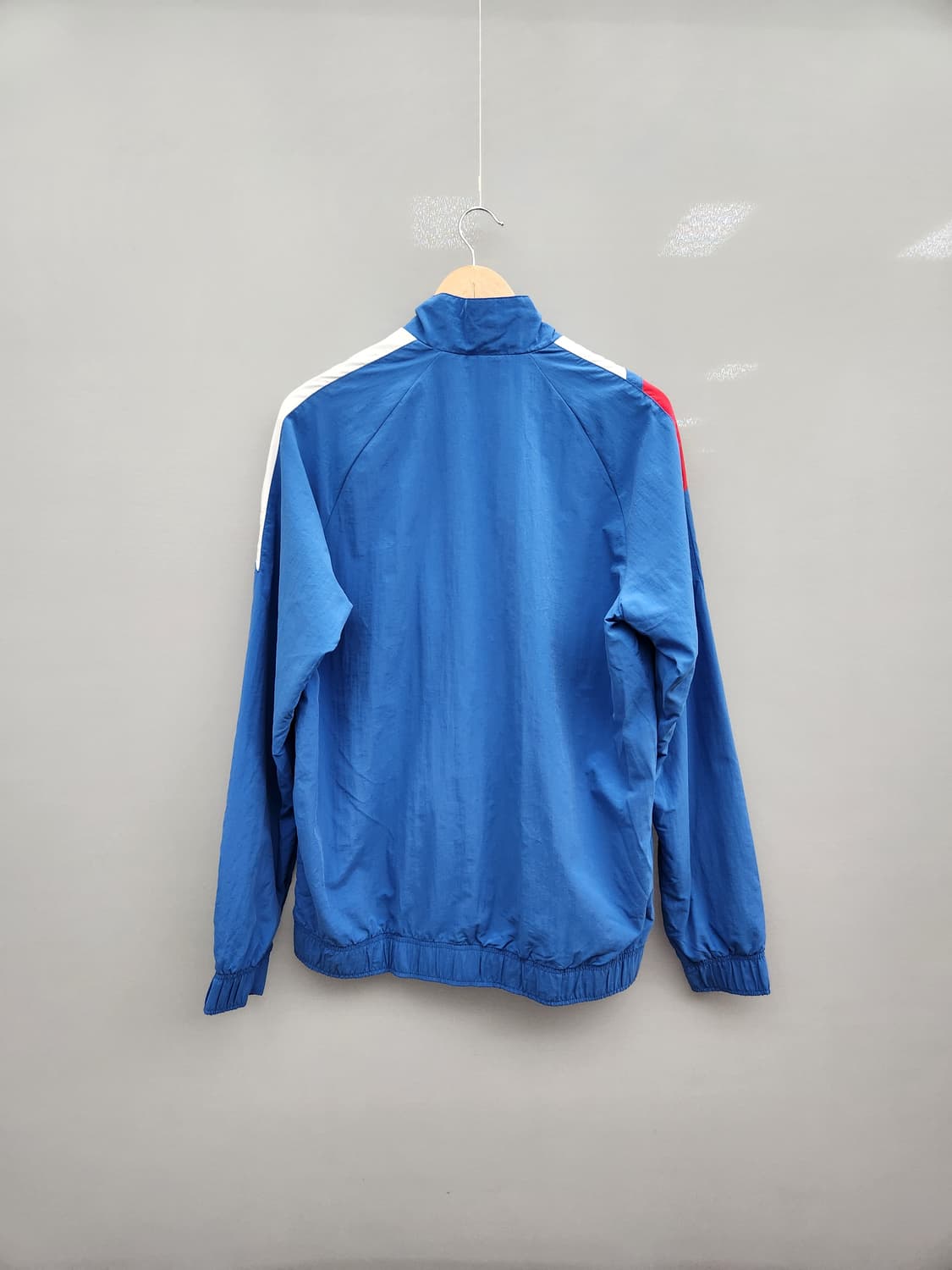 리복 블루 레드 화이트 배색 빅로고 올드스쿨 집업 상품이미지5