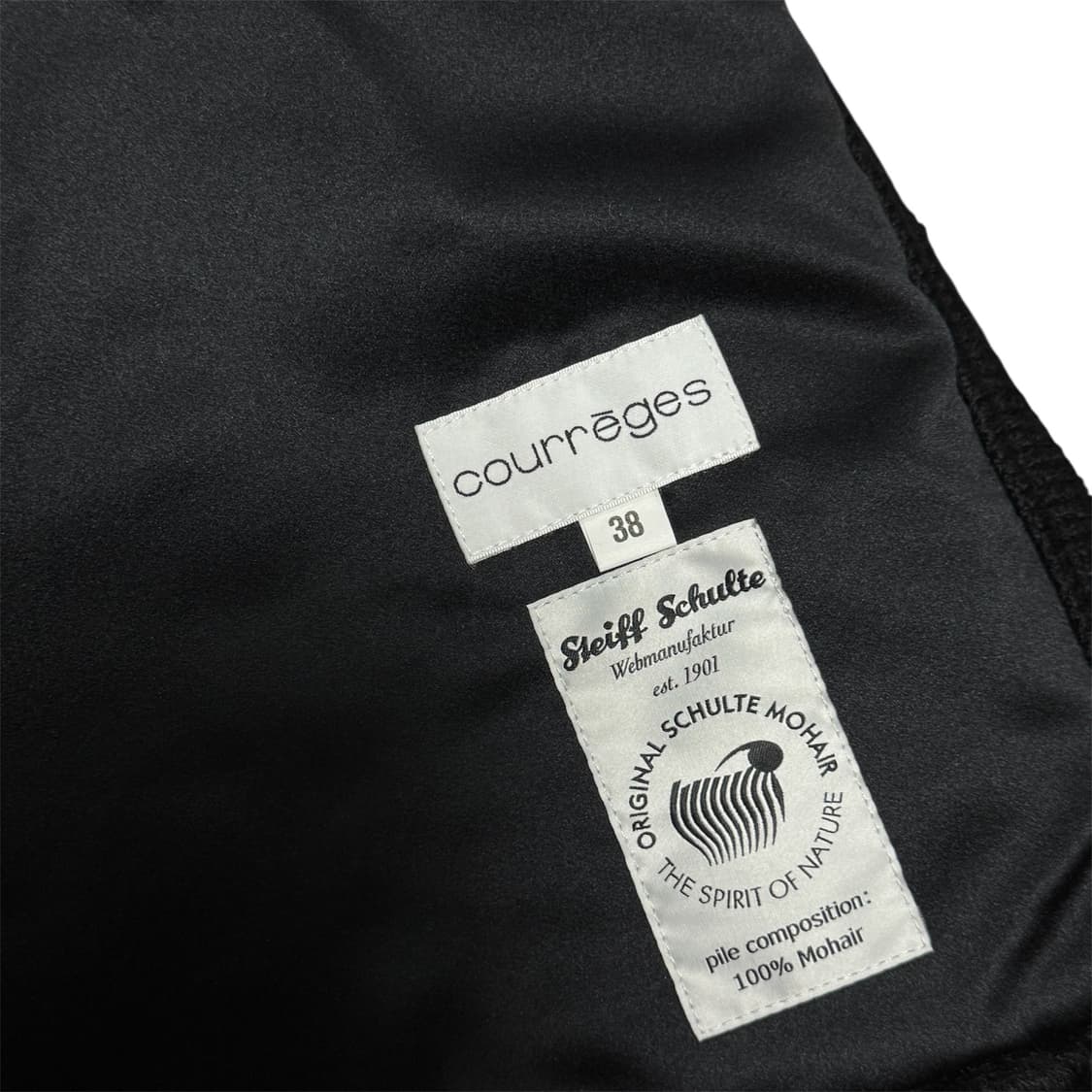 Courrèges 블랙 퍼 디테일 가디건 상품이미지6