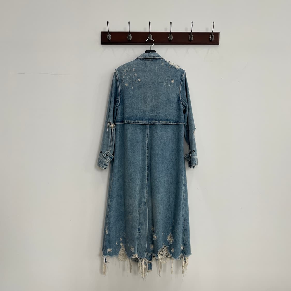 알렉산더왕 데미지 디테일 데님 맥시 코트 상품이미지2