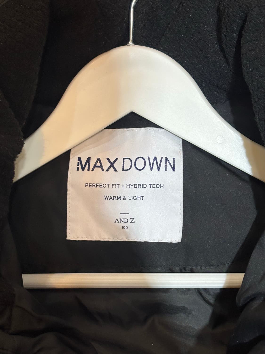 ANDZ 앤드지 맥스다운 구스다운 패딩 블랙 100 상품이미지4