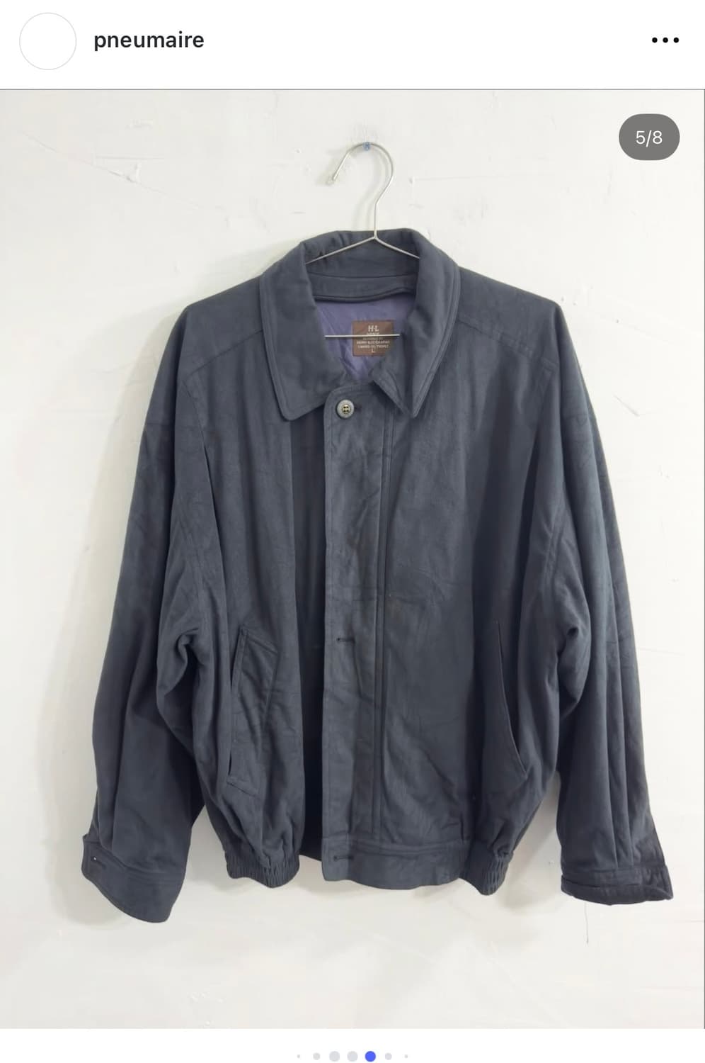 프네우마르 빈티지 스웨이드 봄버자켓 상품이미지3