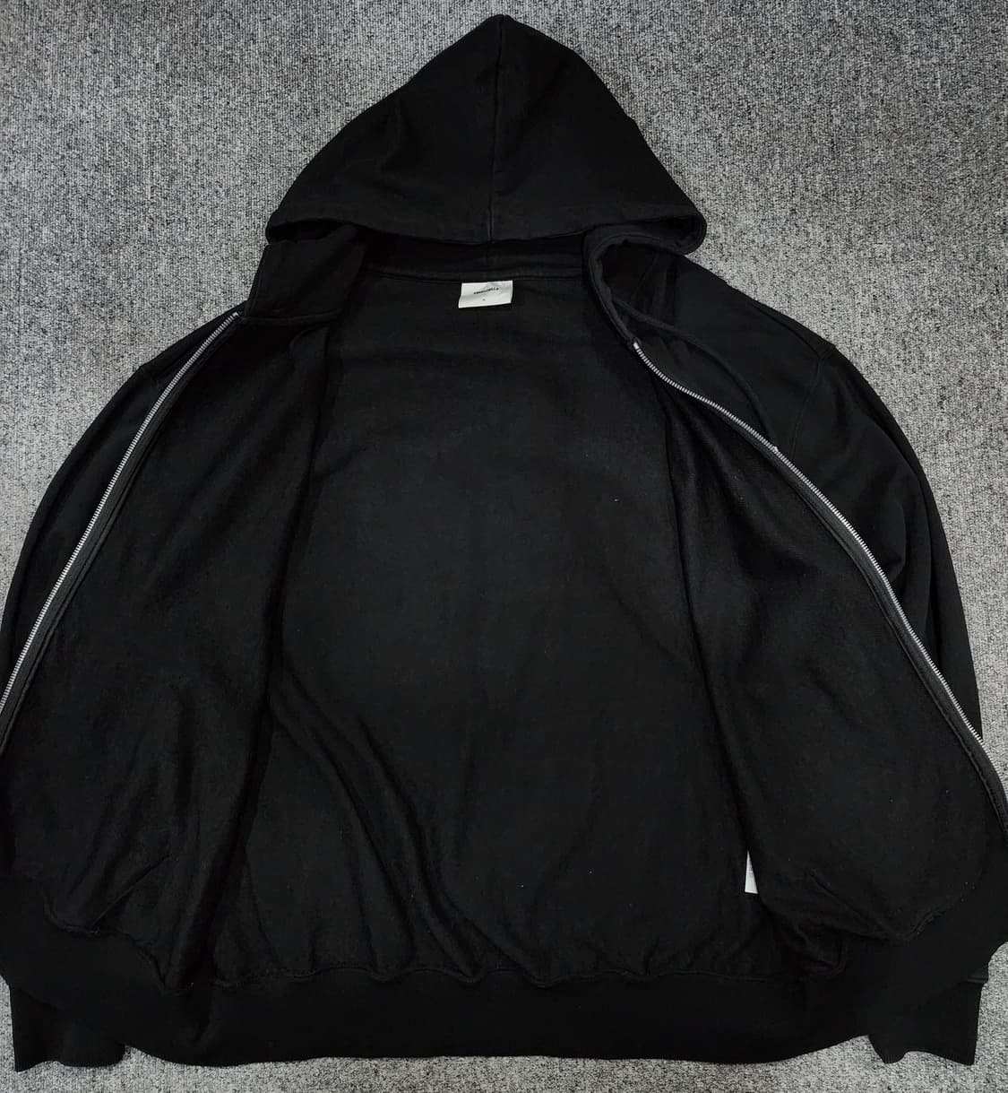 빈트릴 테이핑 해시태그 오버핏 후드집업 XL 상품이미지3