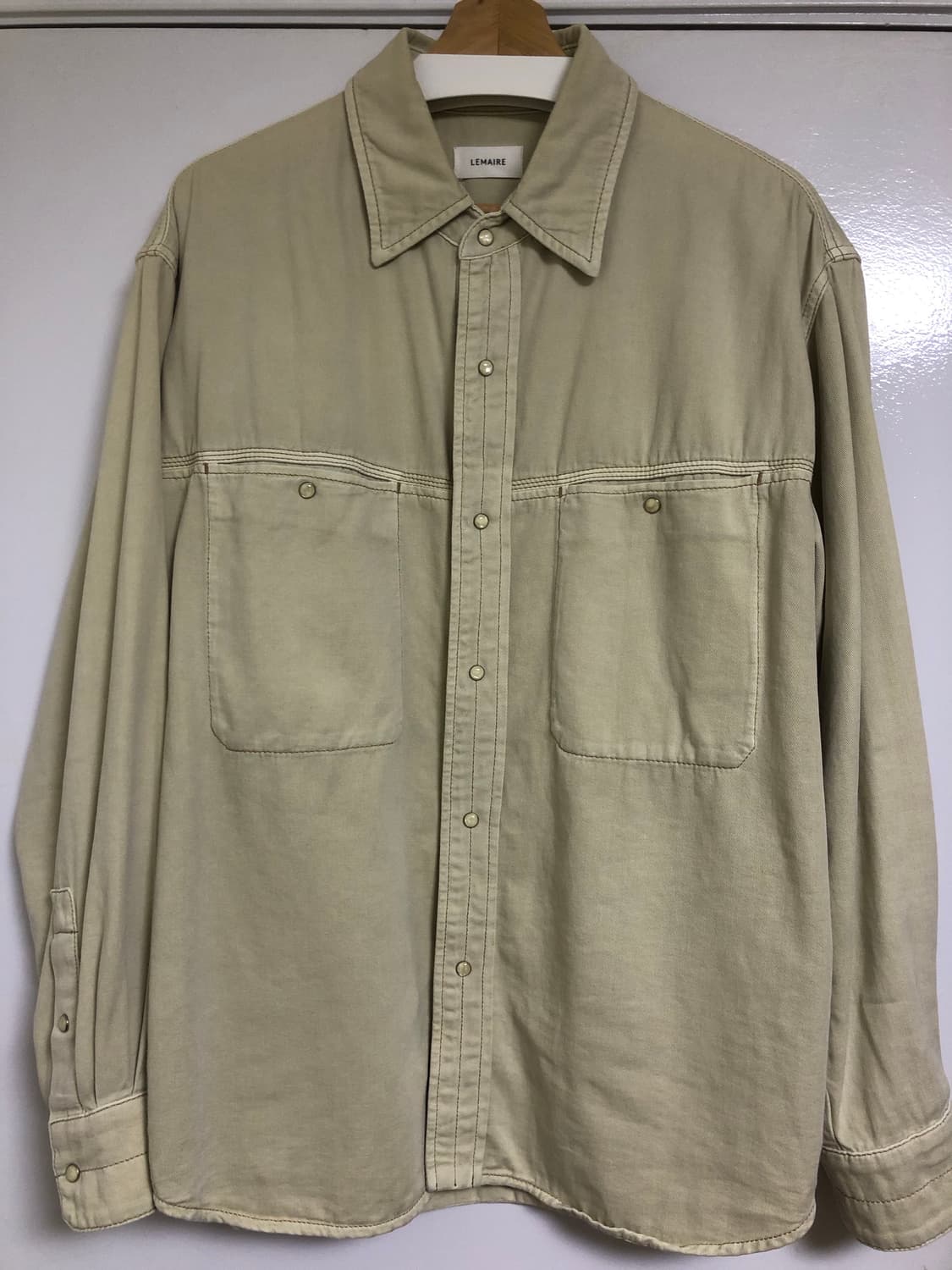 lemaire 24fw snaps denim shirts 상품이미지2