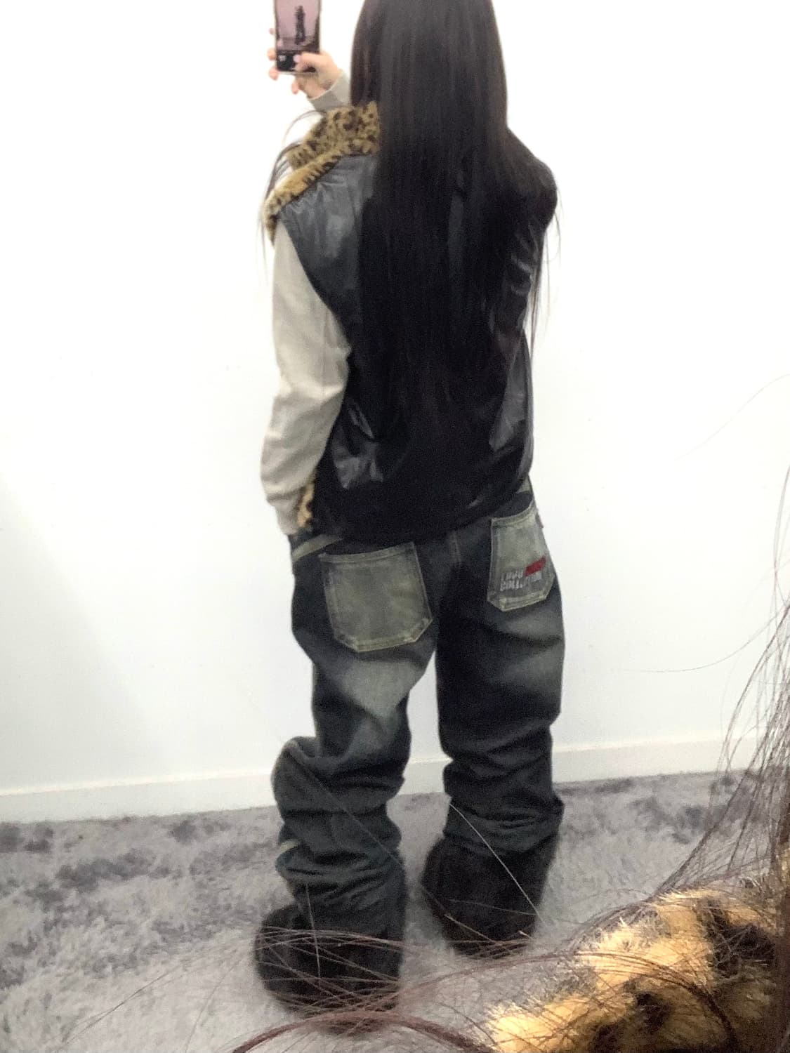 Fubu 레터링 오버핏 데님  상품이미지2