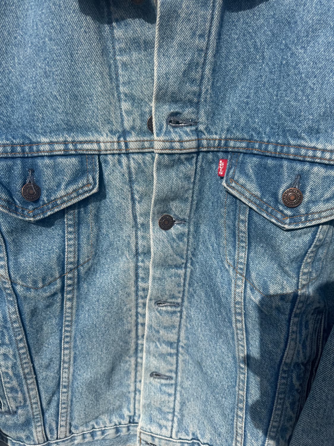 80s 리바이스 빈티지 블랭킷 안감 3rd 데님 트러커 자켓 105 상품이미지6