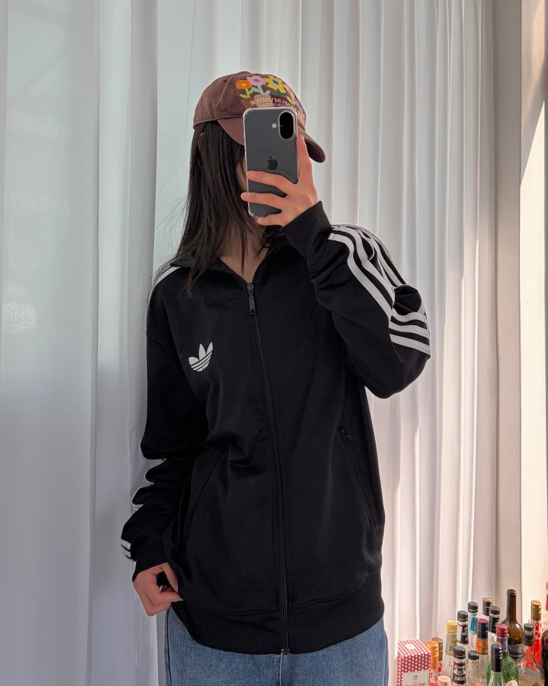 [M-L]아디다스 구형 파이어버드 블랙 트랙탑 져지 상품이미지1