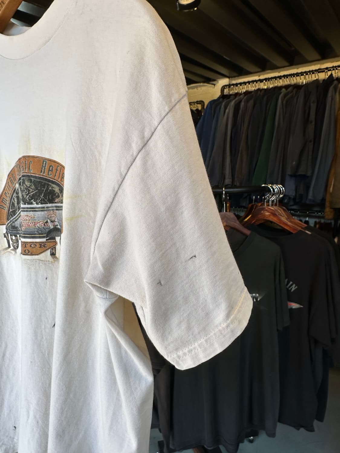 90s 할리데이비슨 프린팅 티셔츠 화이트 1997  상품이미지7