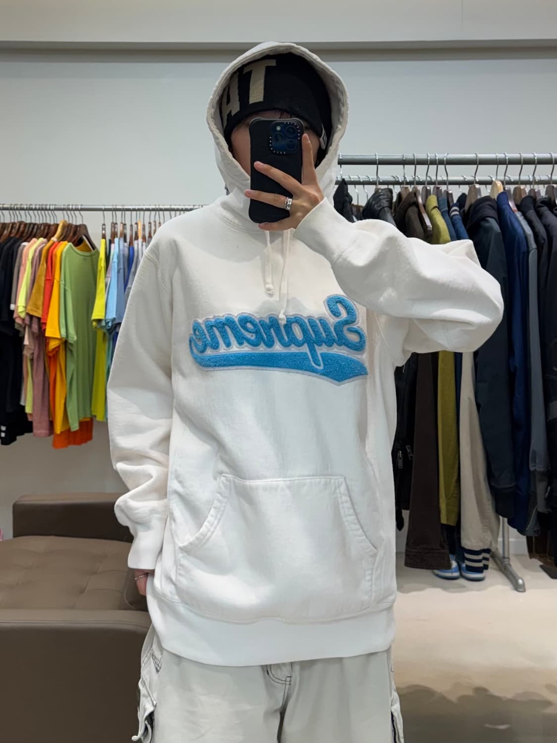 슈프림 셔닐 스크립트 후드 상품이미지5