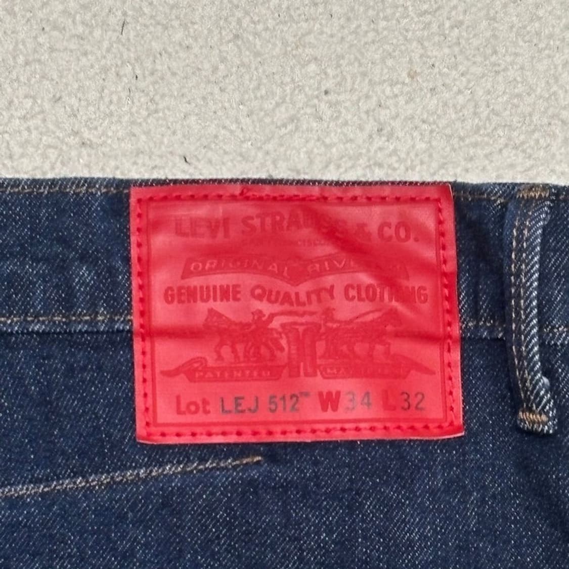 LEVI'S 512 데님 팬츠 버튼 플라이 34 | 32 상품이미지8