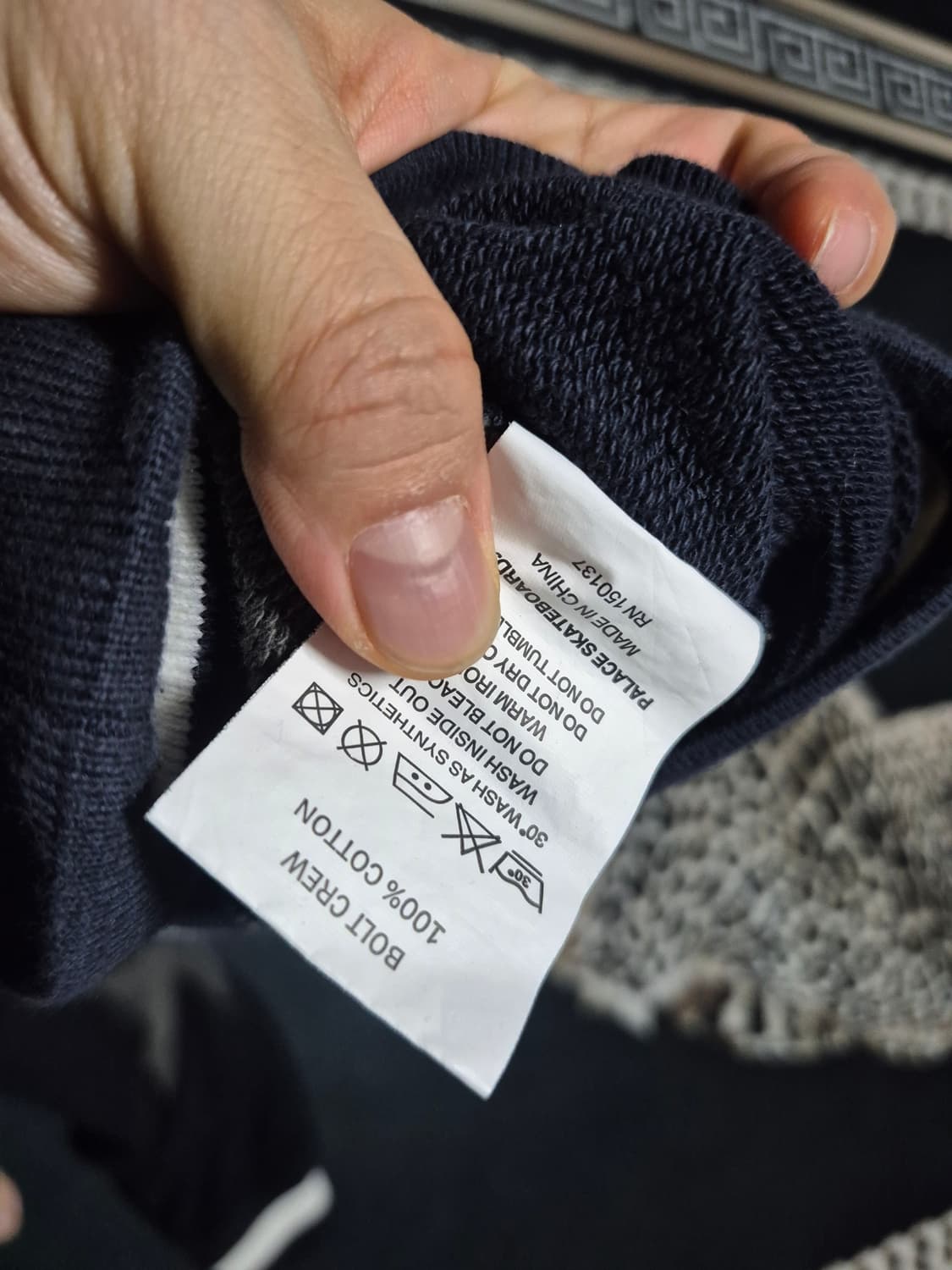 팔라스 21F/W 볼트 크루넥 스웻셔츠 블랙 그레이 XL 정품 상품이미지7