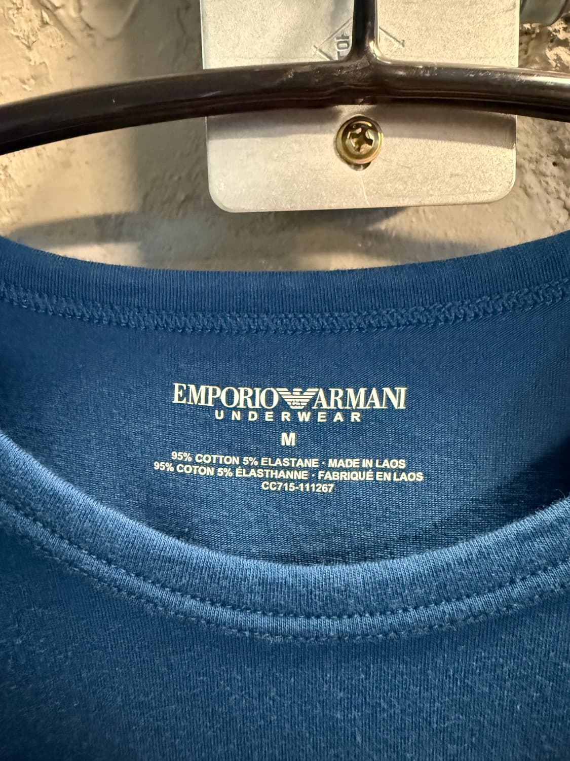 M 엠포리오 아르마니 EMPORIO ARMANI 티셔츠 블루 상품이미지5