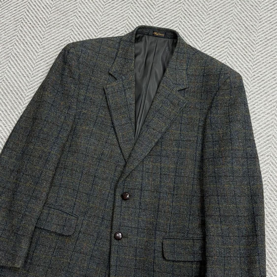 클래식 체크 울 블레이저 v4492 상품이미지3