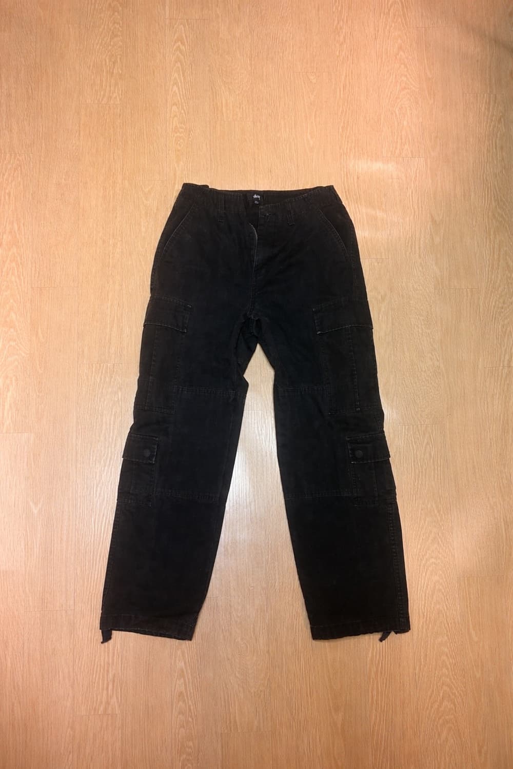 스투시 립스탁 서플러스 카고팬츠 블랙 상품이미지1