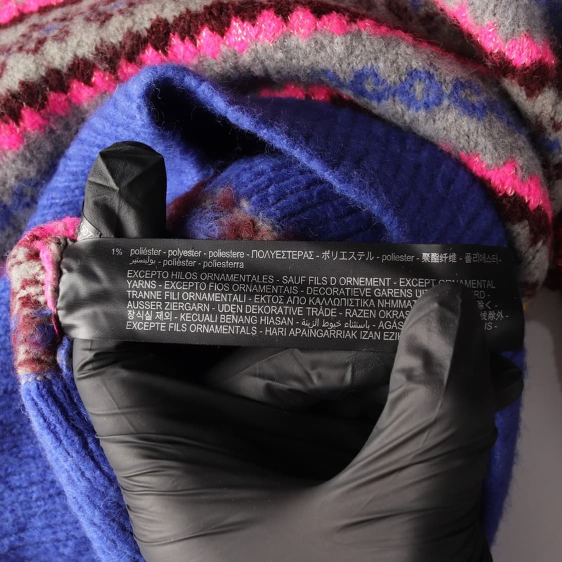 ZARA 멀티 컬러 자카드 스트라이프 니트 스웨터 S 상품이미지7