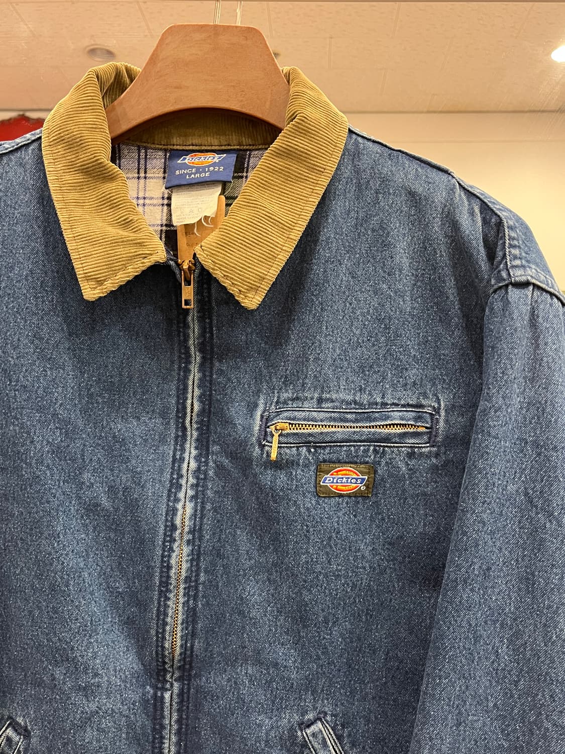 90s Dickies 디키즈 디트로이트 데님 워크 자켓 상품이미지4