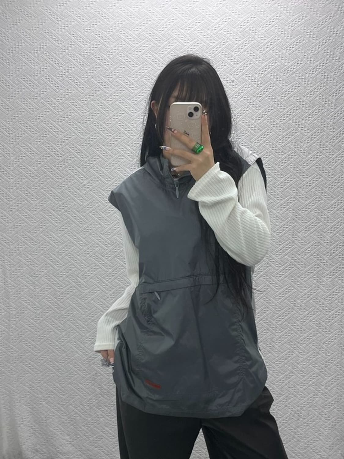 나이키 올드스쿨 레트로 아노락 바람막이 후드 조끼 105 C07961 상품이미지2