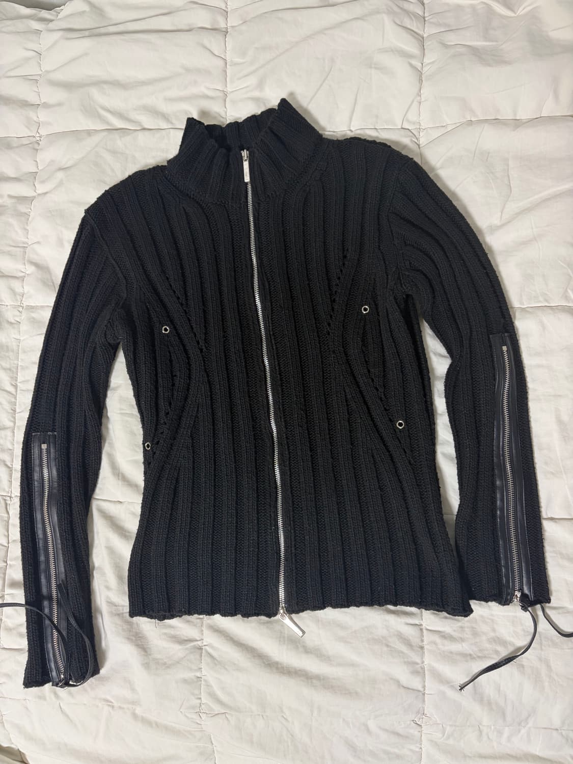 나체 니트집업 상품이미지2