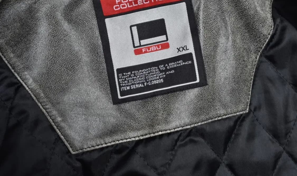 수입 빈티지 90s 올드스쿨 FUBU 후부 레이싱 자켓 라이더 양가죽 상품이미지4