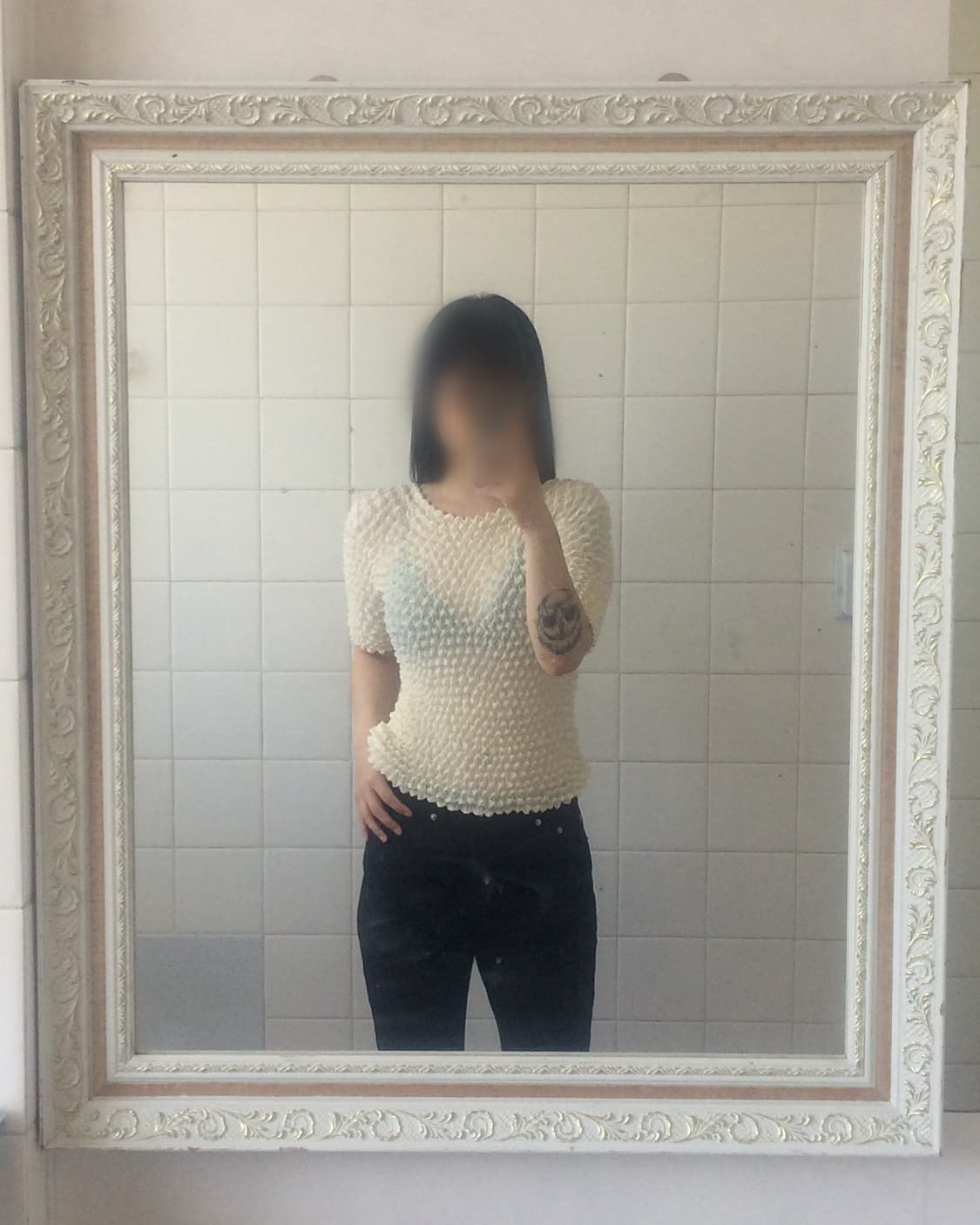 Pleats popcorn top 상품이미지5