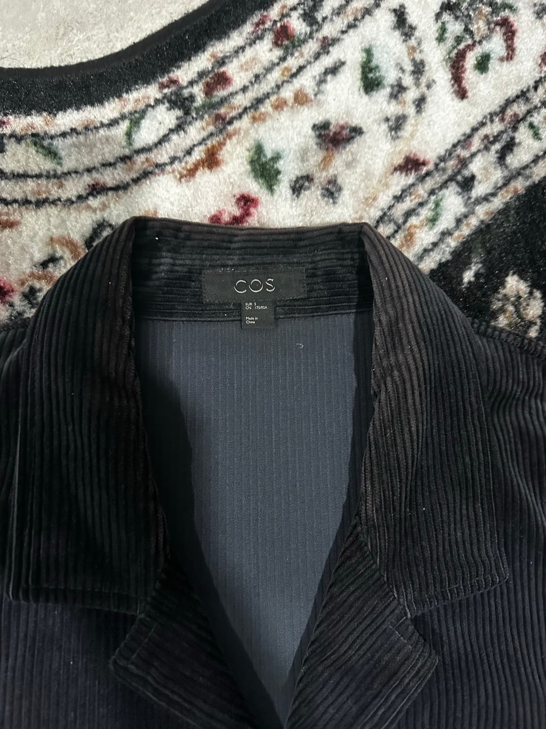 COS 코스 블랙 코듀로이 셔츠 M 상품이미지2