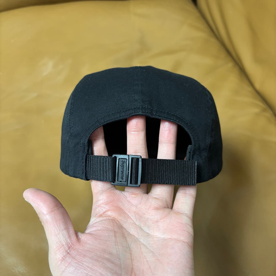 슈프림 캠프캡 모자 박스로고 24ss 워시드 치노 블랙 상품이미지8