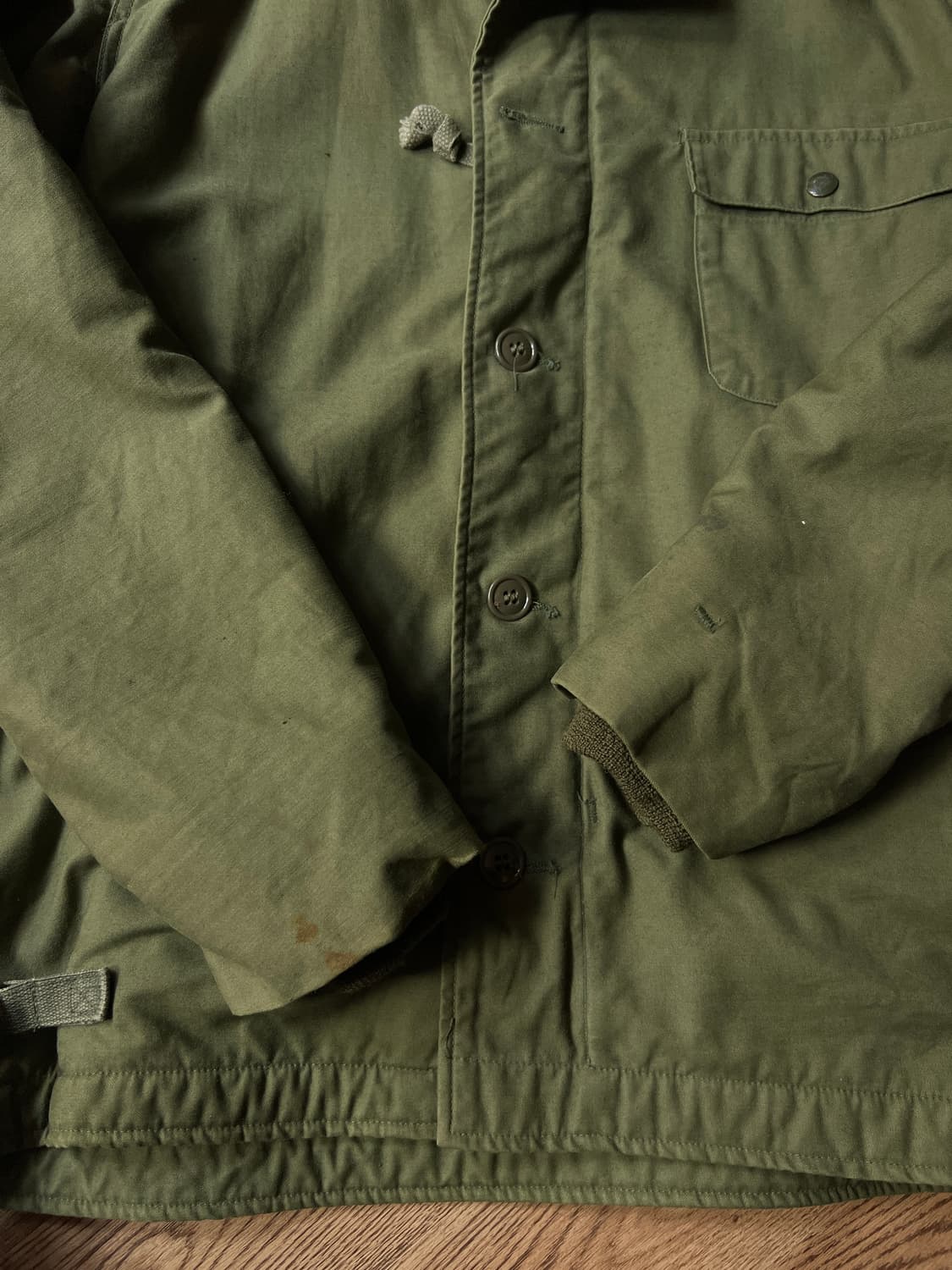 [M]80's 오리지널 U.S NAVY 미 해군 A-2 덱자켓 스탠실 상품이미지4