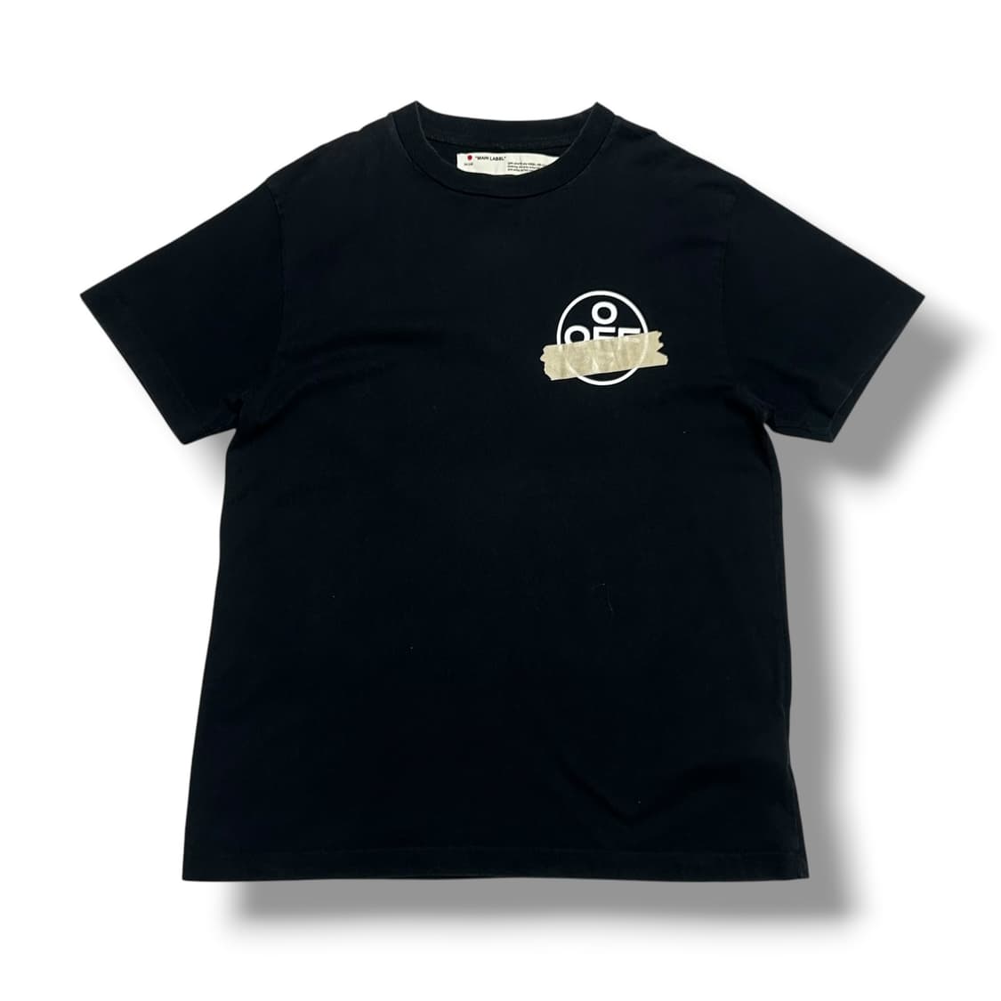 Off White 20 s/s 테이프 애로우 오버핏 블랙 반팔티 상품이미지2