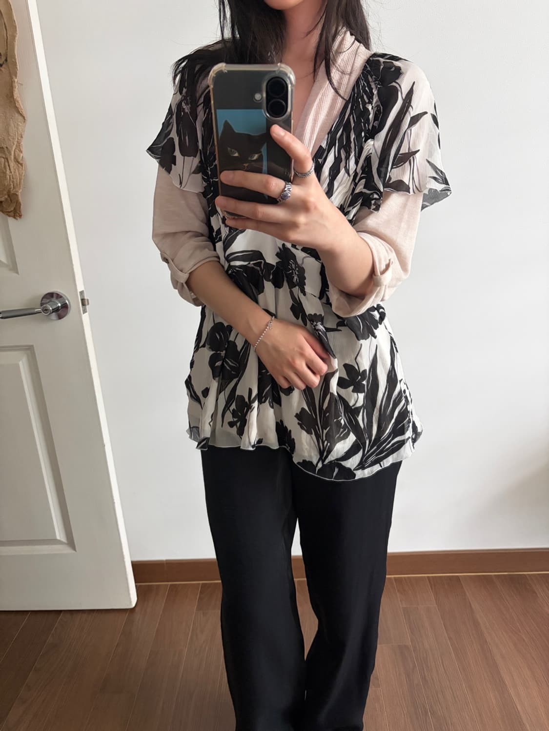 patterned blouse 상품이미지2