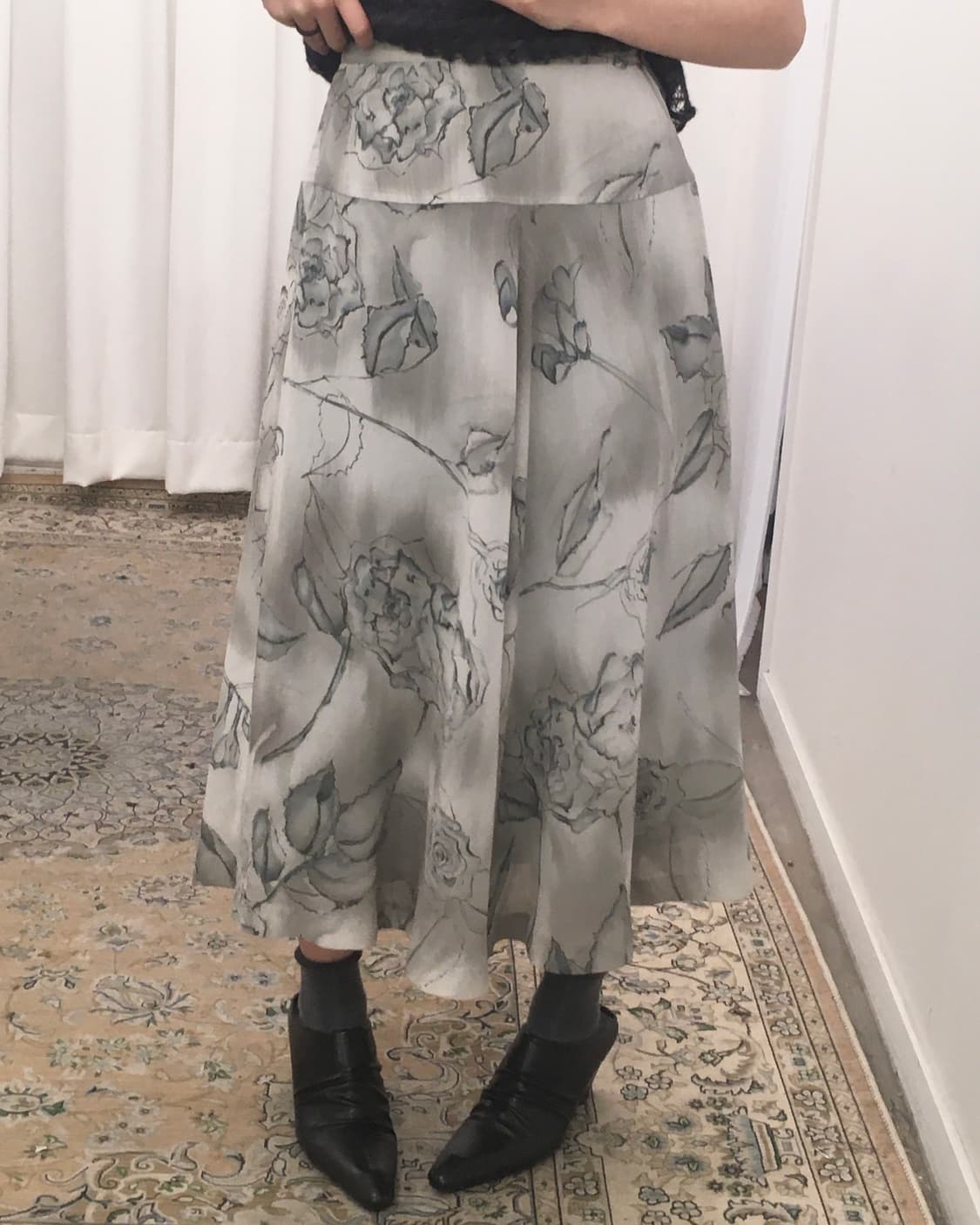 플라워 패턴 스커트 상품이미지1