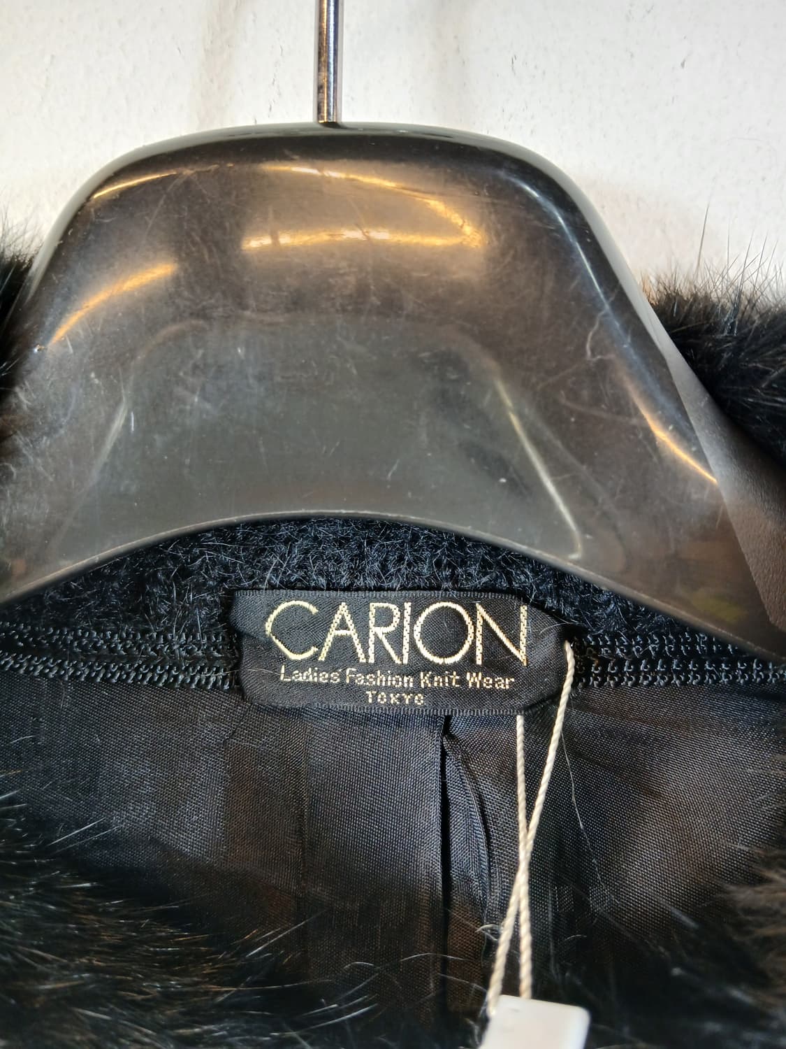 CARION 밍크울캐시미어 블랙 가디건 110 XXL 새제품 상품이미지10