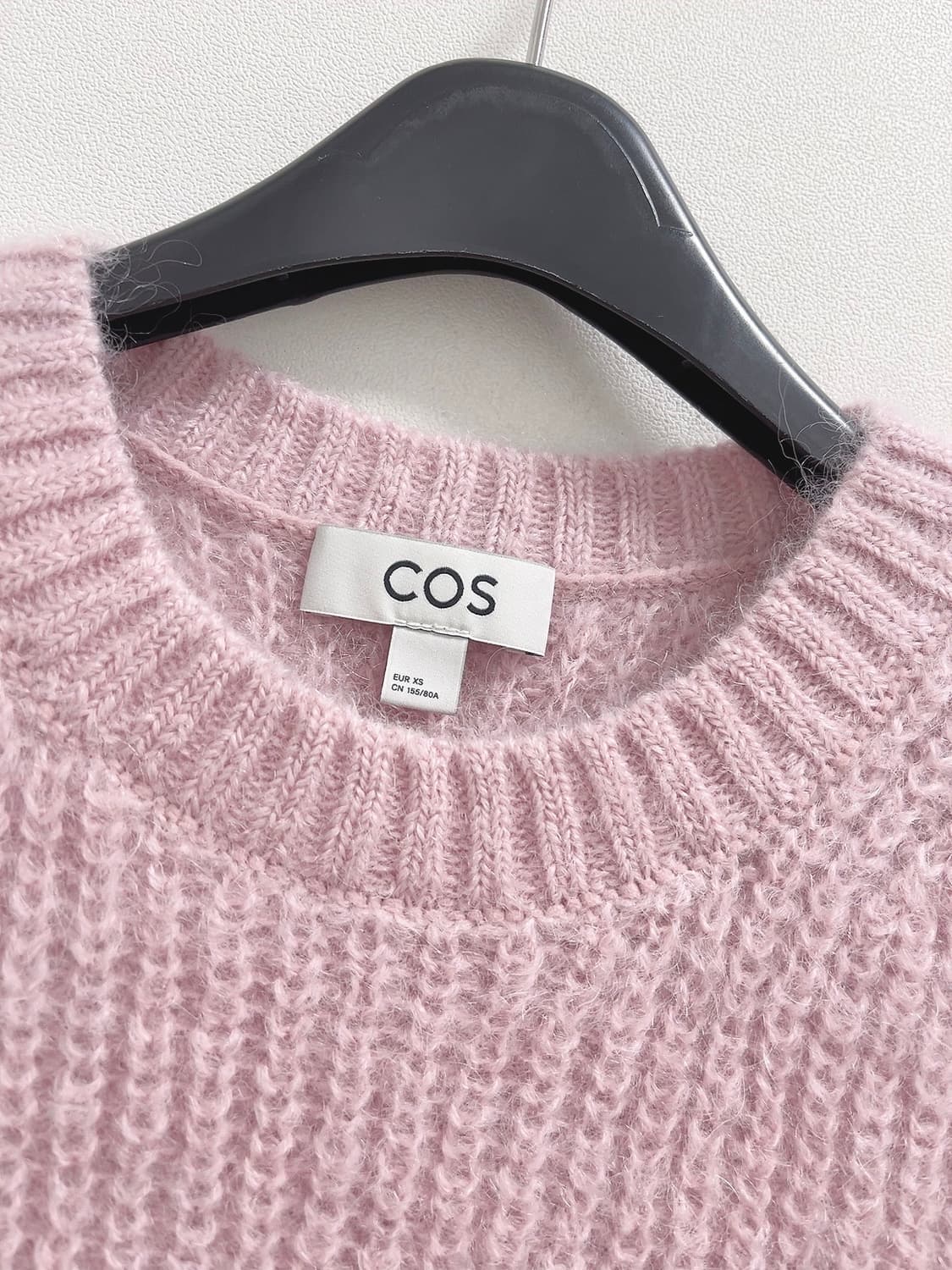 코스 모헤어 니트 베스트 핑크 XS 상품이미지4