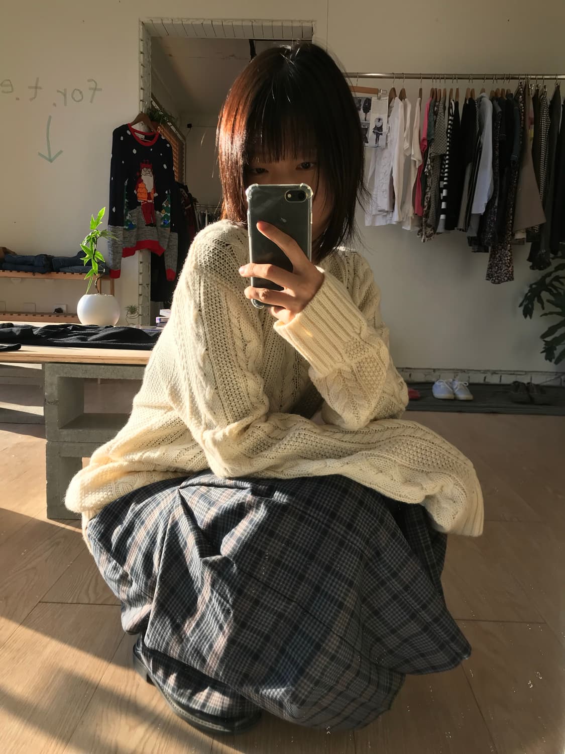 vintage twis knit   상품이미지5