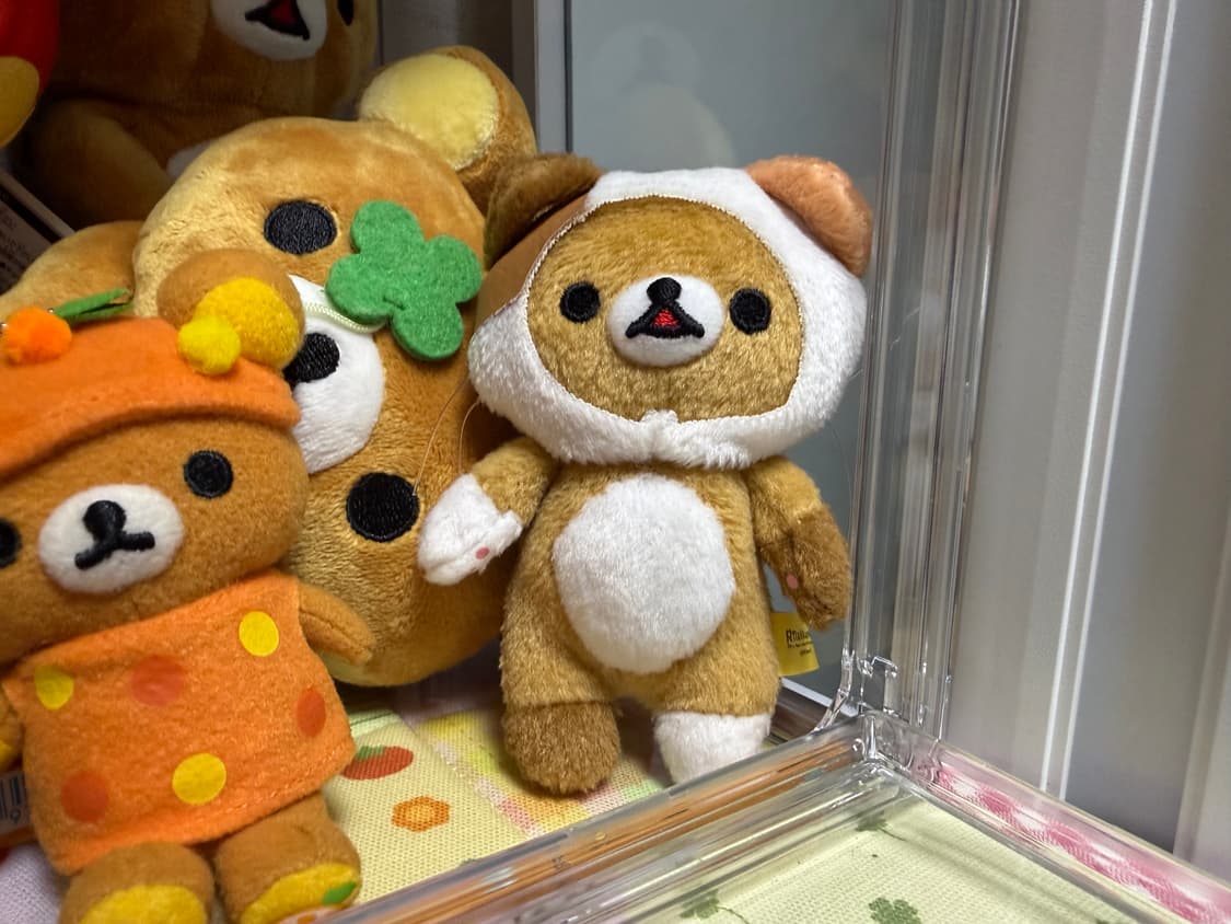 고전 산엑스 리락쿠마 삼색이 고양이 키링  상품이미지1