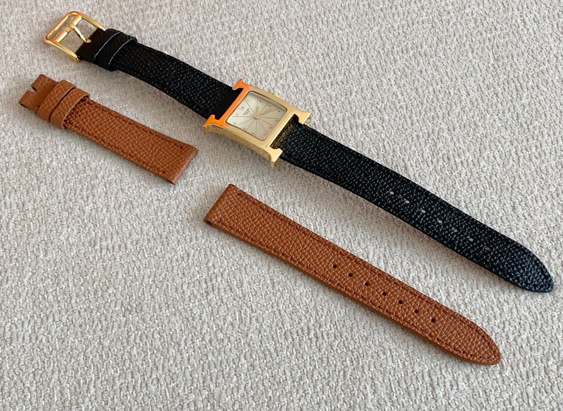 에르메스 H아워 1.201 금장 여성용 쿼츠 PM 사이즈 상품이미지10