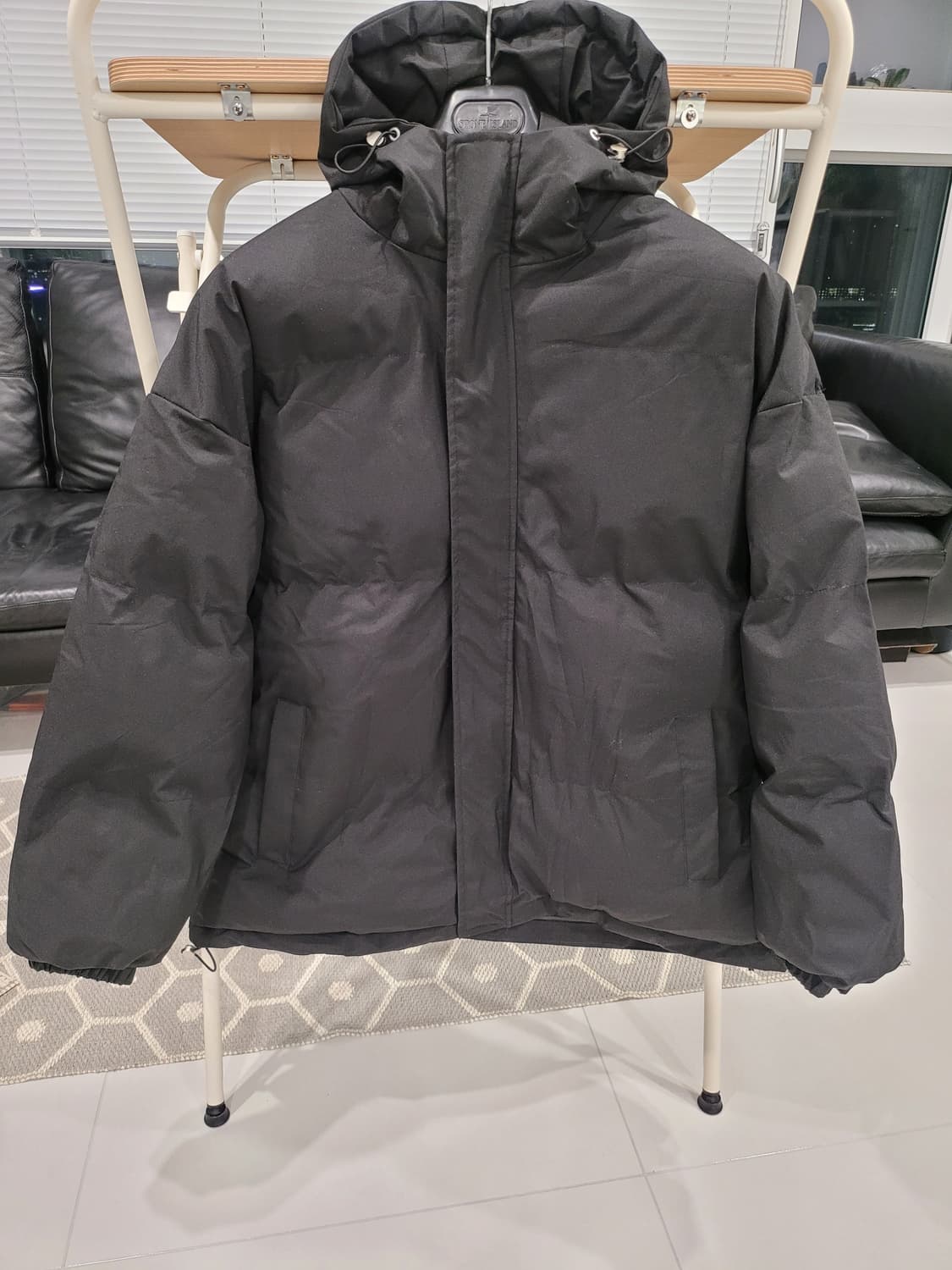 [새상품] 간절기패딩  "핏이 다했다" 편집샵 감성 오버핏 후드 패딩 상품이미지1