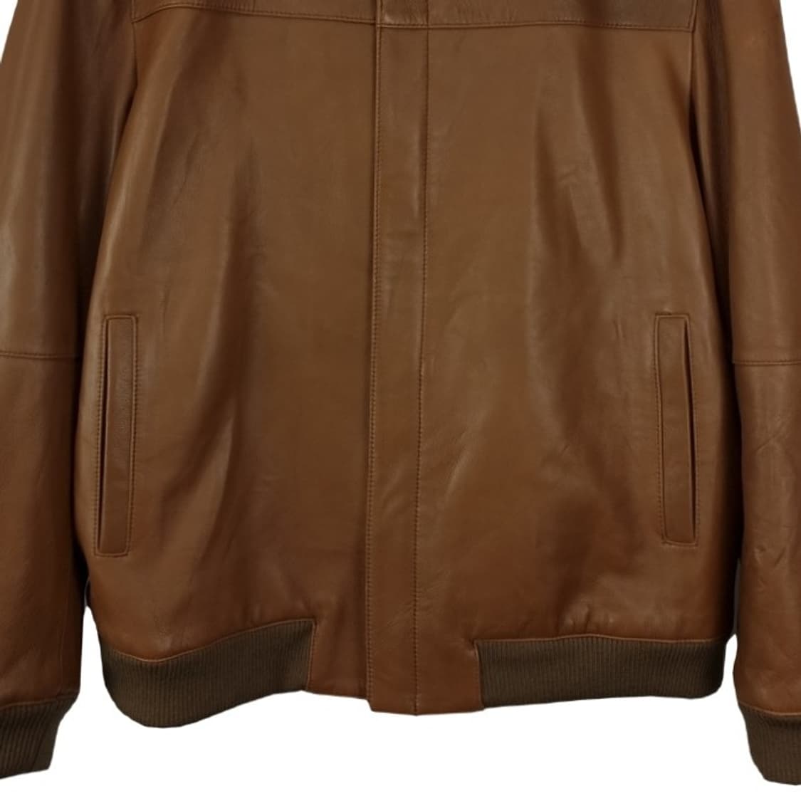 [빈티지] 리얼 쉽스킨 양가죽 블루종 레더 자켓 브라운 M19403 상품이미지5