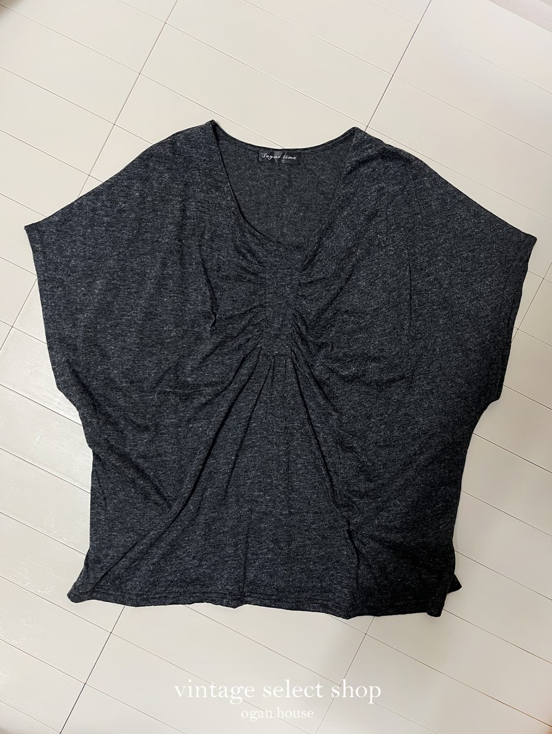vintage angora pinch knit top 상품이미지2