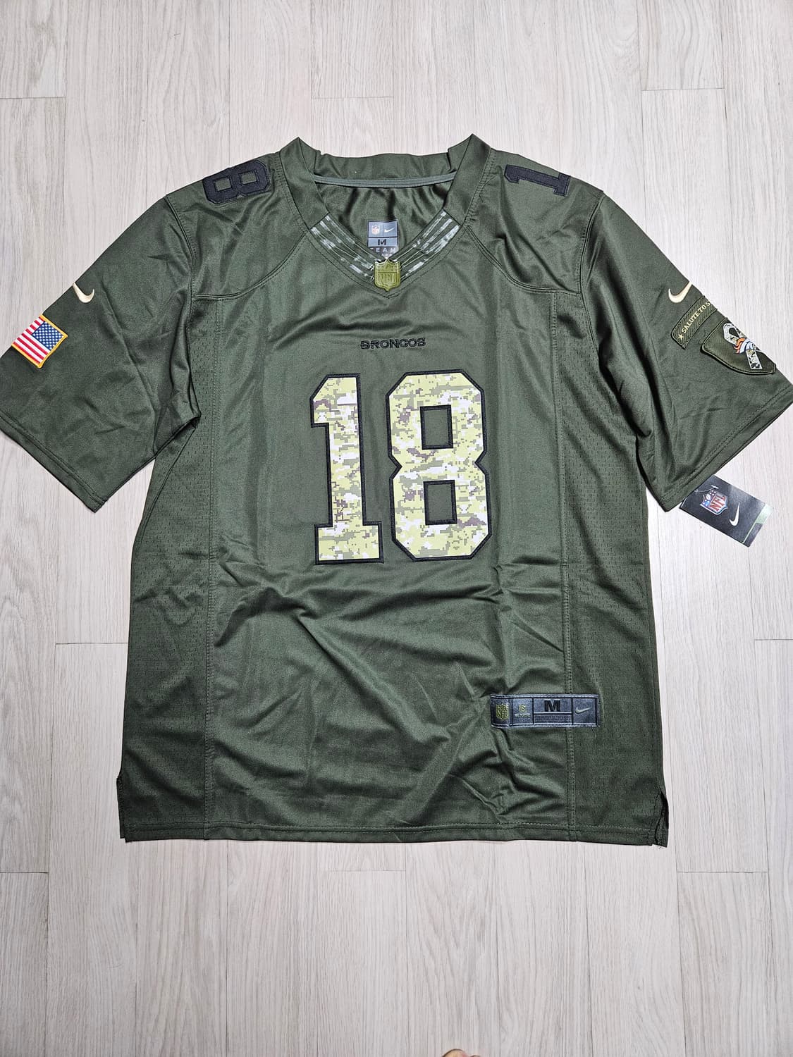 Nike NFL 풋볼 져지 밀리터리에디션 블록코어룩 상품이미지3