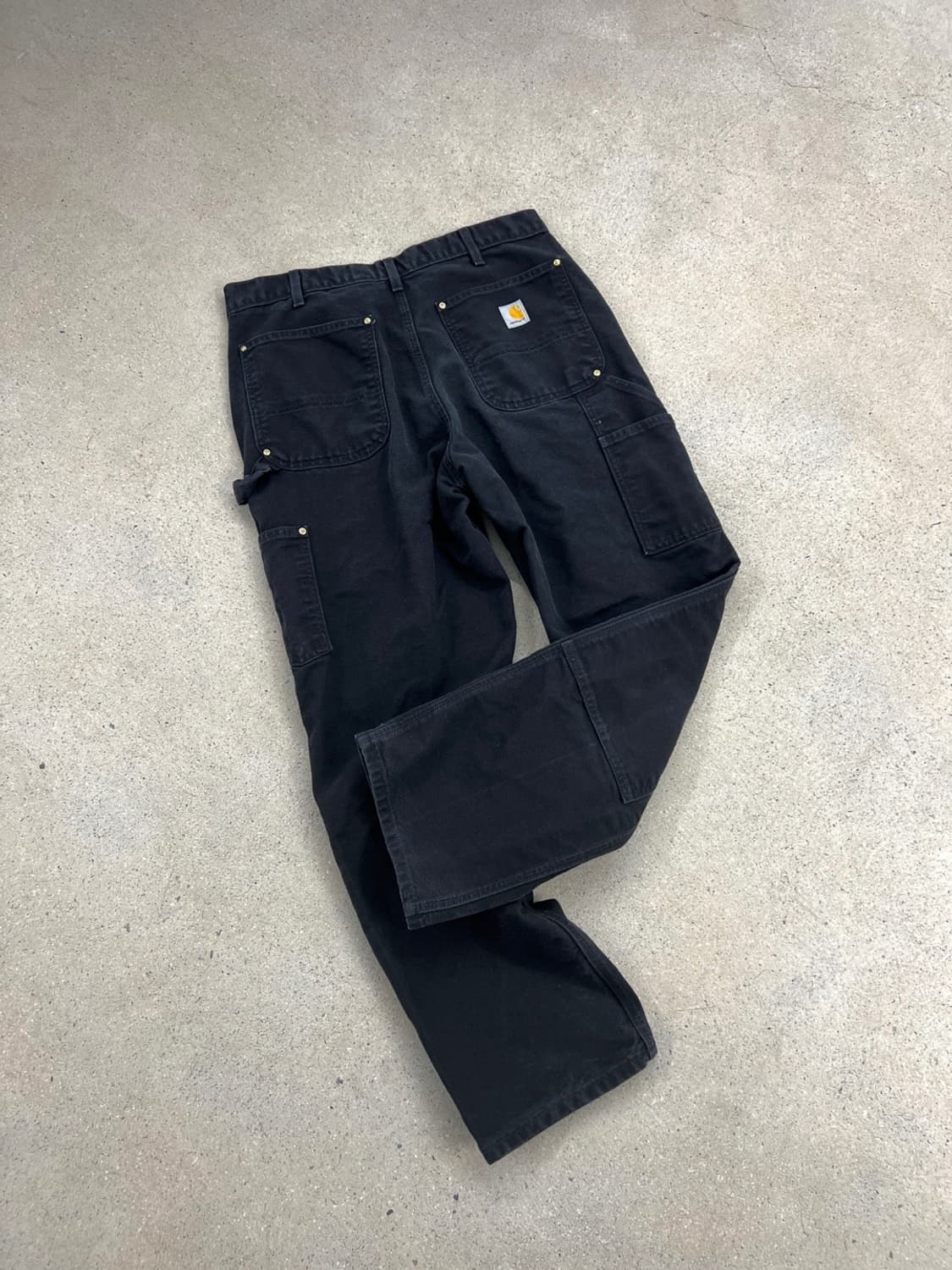 칼하트 블랙 더블니 팬츠 상품이미지1