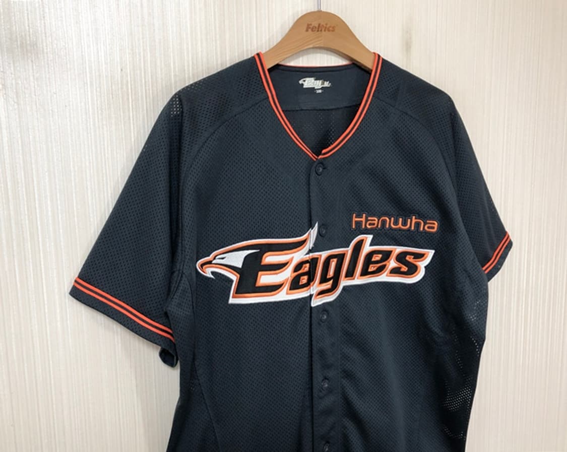 KBO KN 한화이글스 다크그레이 원정유니폼/져지 100 상품이미지5